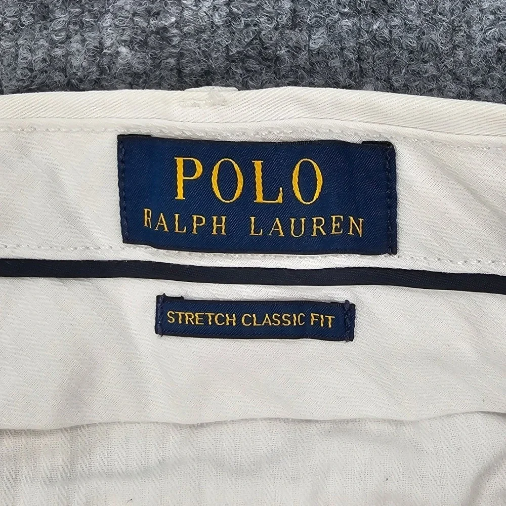 Polo Ralph Lauren Short Men 48 Stretch Classic Fit Chino All Over Pony Cream Big